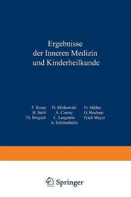 Ergebnisse der inneren Medizin und Kinderheilkunde