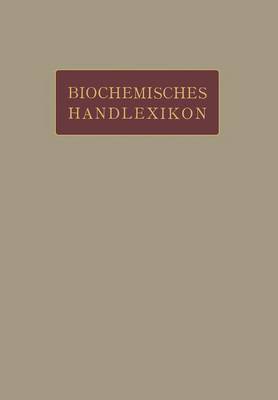 Biochemisches Handlexikon