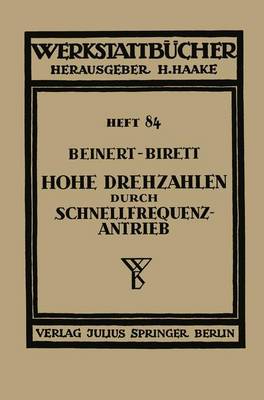 Hohe Drehzahlen durch Schnellfrequenz-Antrieb