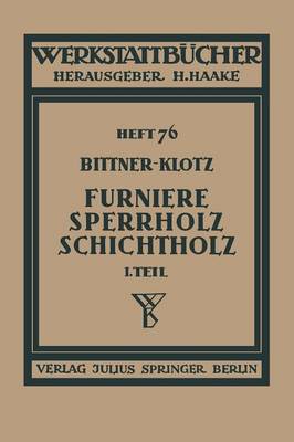 Furniere — Sperrholz Schichtholz