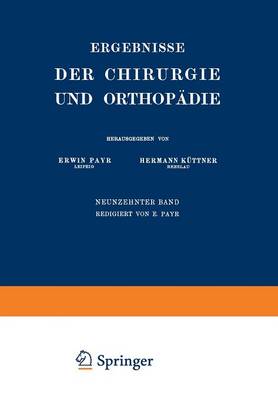 Ergebnisse der Chirurgie und Orthopädie