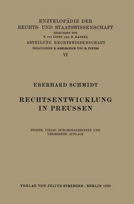 Rechtsentwicklung in Preussen