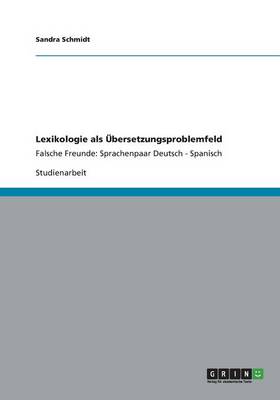 Lexikologie ALS bersetzungsproblemfeld