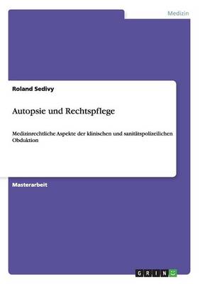 Autopsie Und Rechtspflege
