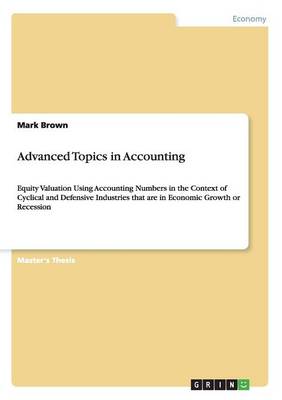 Advanced Topics in Accounting