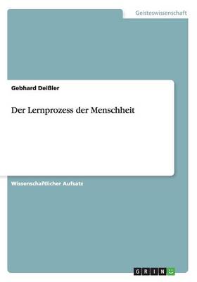 Der Lernprozess Der Menschheit