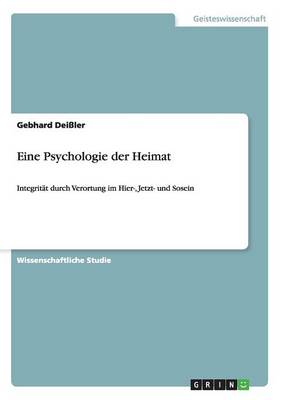Eine Psychologie Der Heimat