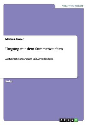 Umgang Mit Dem Summenzeichen