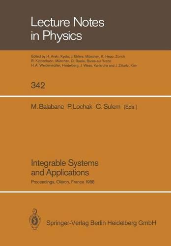 Integrable Systems and Applications