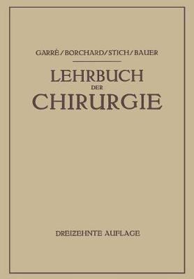 Lehrbuch der Chirurgie