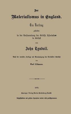 Der Materialismus in England