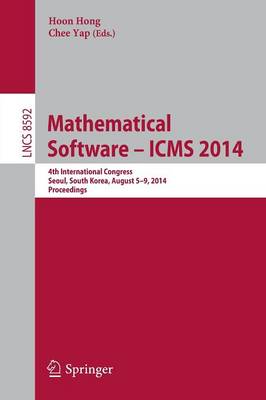 Mathematical Software -- ICMS 2014
