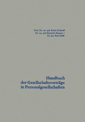 Handbuch der Gesellschaftsvertrage in Personalgesellschaften