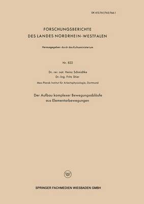 Der Aufbau komplexer Bewegungsablaufe aus Elementarbewegungen