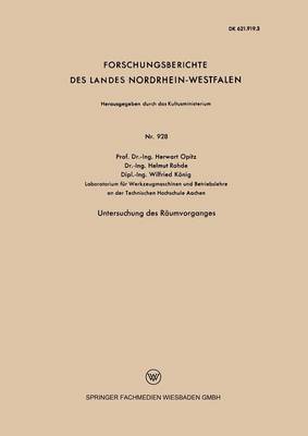 Untersuchung des Räumvorganges
