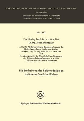 Die Erscheinung der Reiboxydation an ionitrierten Stahloberflächen