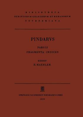 Pindari Carmina Cvm Fragmentis