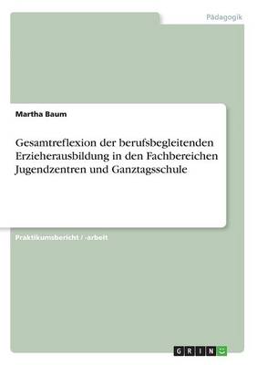 Gesamtreflexion Der Berufsbegleitenden Erzieherausbildung in Den Fachbereichen Jugendzentren Und Ganztagsschule