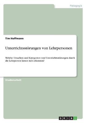 Unterrichtsst rungen Von Lehrpersonen