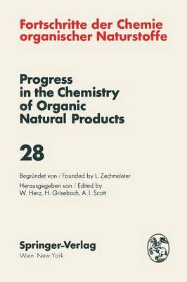 Fortschritte der Chemie Organischer Naturstoffe / Progress in the Chemistry of Organic Natural Products
