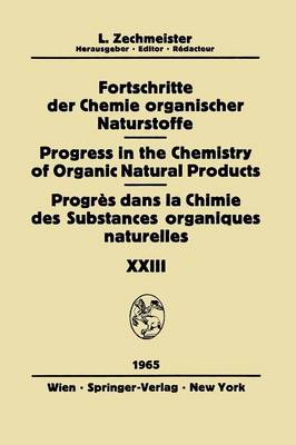 Fortschritte der Chemie Organischer Naturstoffe / Progress in the Chemistry of Organic Natural Products / Progrès dans la Chimie des Substances Organiques Naturelles