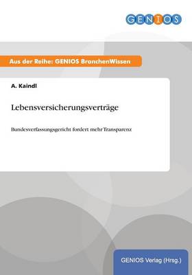 Lebensversicherungsvertrage