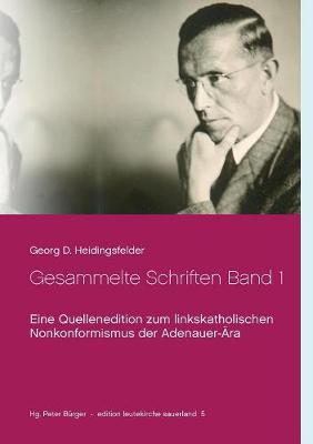Gesammelte Schriften Band 1