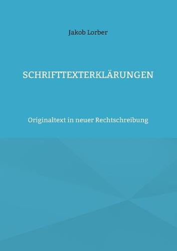 Schrifttexterklärungen