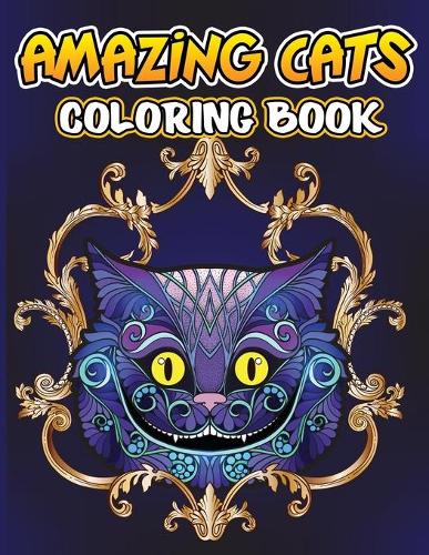 Amazing Cats Coloring Book
