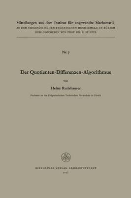 Der Quotienten-Differenzen-Algorithmus