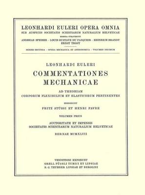 Commentationes mechanicae ad theoriam motus punctorum pertinentes 1st part