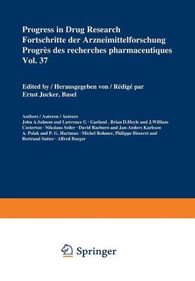 Progress in Drug Research / Fortschritte der Arzneimittelforschung / Progrès des recherches pharmaceutiques