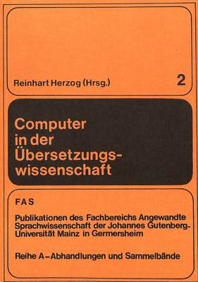 Computer in Der Uebersetzungswissenschaft