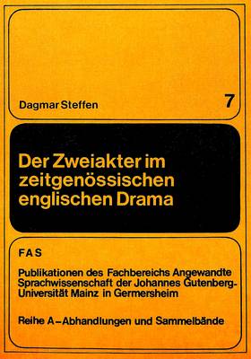 Der Zweiakter Im Zeitgenoessischen Englischen Drama