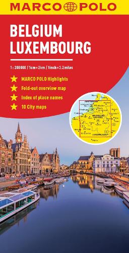 Belgium and Luxembourg Marco Polo Map