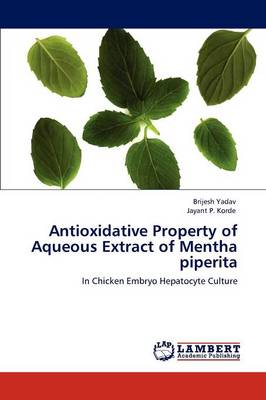 Antioxidative Property of Aqueous Extract of Mentha Piperita