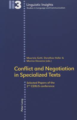 Conflict and Negotiation in Specialized Texts