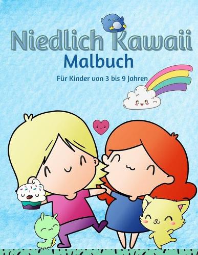 Kawaii-Malbuch fur Kinder von 3-9 Jahren