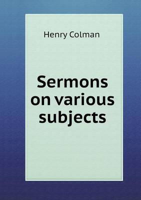 Sermons on various subjects