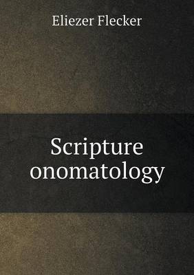 Scripture onomatology
