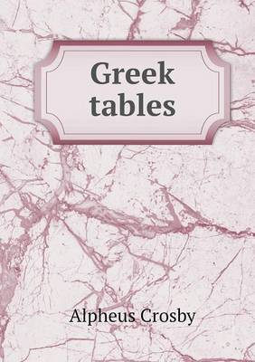 Greek tables
