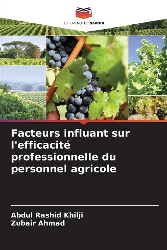 Facteurs influant sur l'efficacité professionnelle du personnel agricole