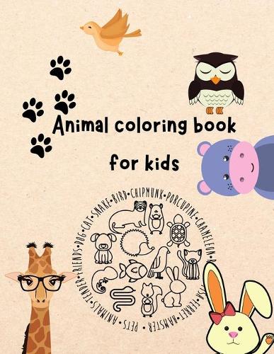 Animal coloring book for kids