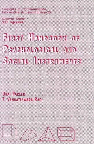 First Handbook of Psychological and Social Instruments