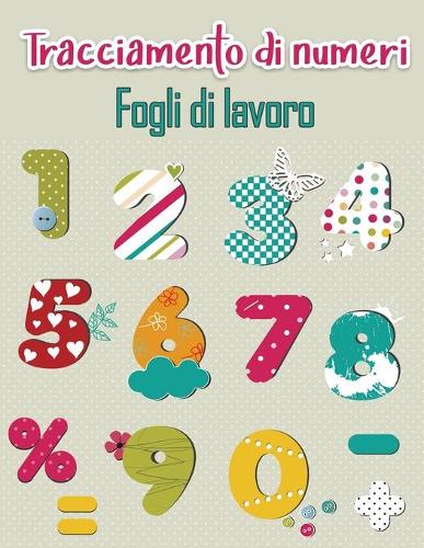 Libro di ricalco dei numeri per bambini in eta prescolare