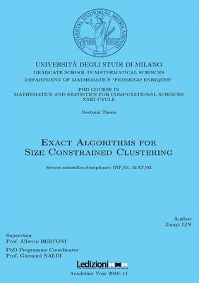 Exact Algorithms for Size Constrained Clustering