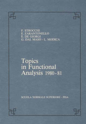 Topics in functional analysis 1980-81