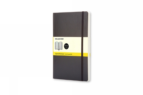 Moleskine Soft Cover Pocket Squared Notebook Black by Moleskine