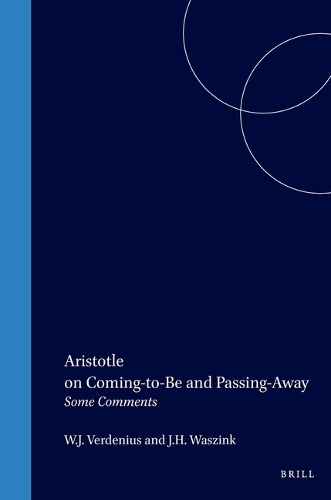Aristotle on Coming-to-Be and Passing-Away