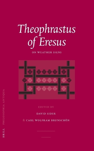 Theophrastus of Eresus: On Weather Signs